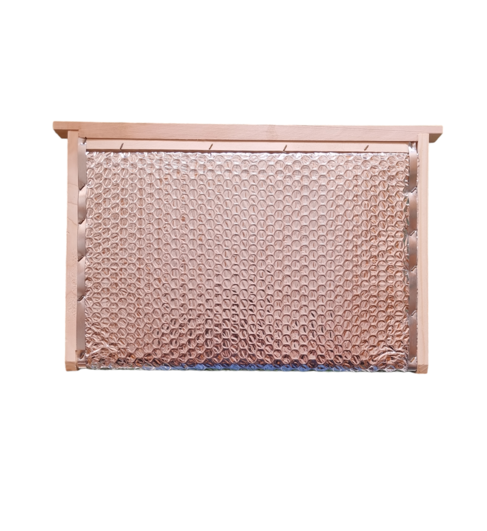 Partition isolante aluminium pour ruche dadant